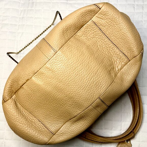 Coach Ergo Legacy XL Tote Camel Tan HTF 2007 Stripe Lining Hang Tag 11640 EUC - Picture 10 of 16